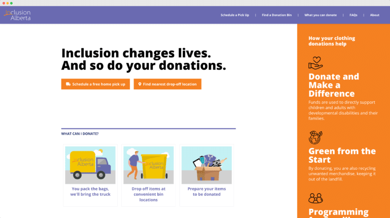 Incluson Alberta Website Design