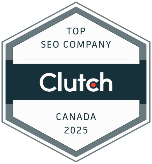 Clutch Top SEO Company Canada 2025 badge