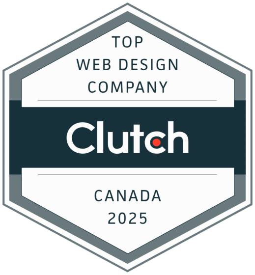 Clutch top web design company Canada 2025 badge