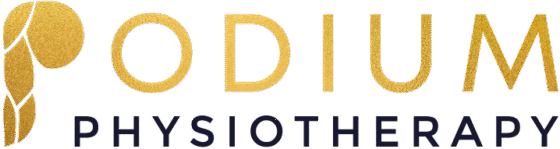 Podium Physiotherapy gold and black logo