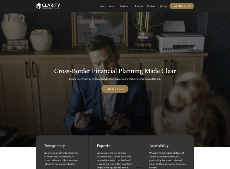 Financial advisor offering cross-border planning services