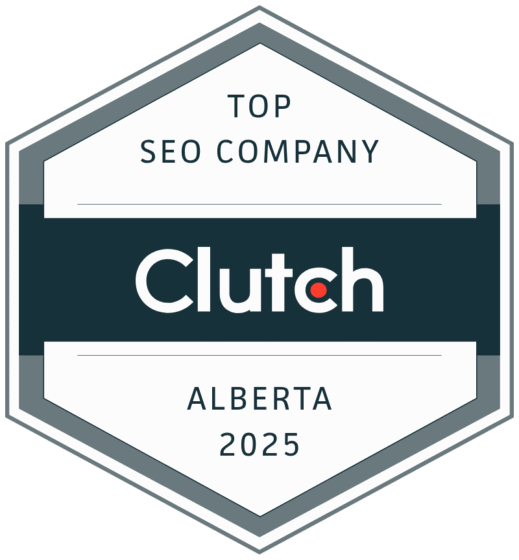 Clutch Top SEO Company Alberta 2025 badge