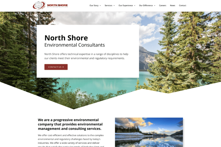 North Shore Environmental Consultants website homepage