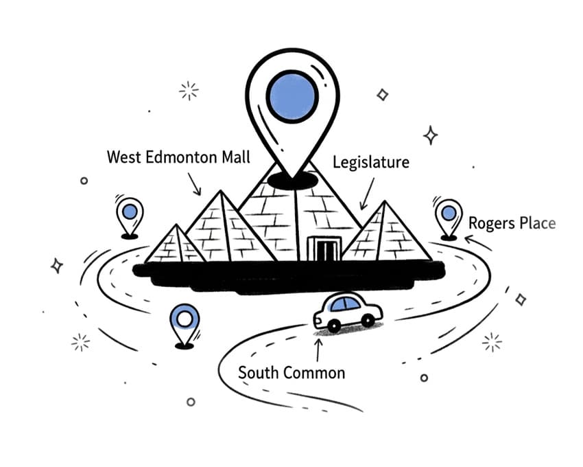 Edmonton map graphic