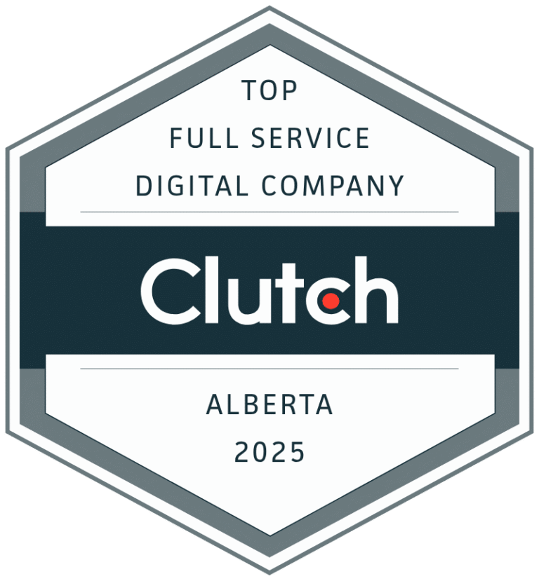 Top Full Service Digital Marketing Company in Alberta Clutch Badge