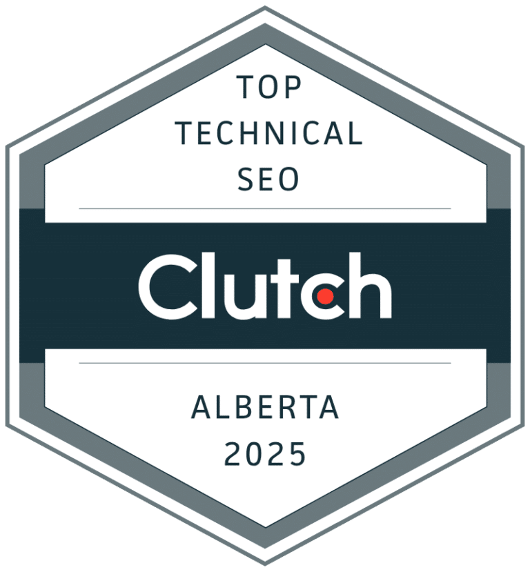 Top Technical SEO Company in Alberta Clutch Badge