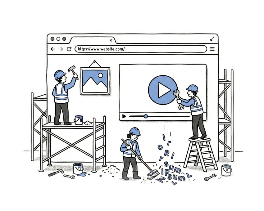 Media cleaning crew graphic